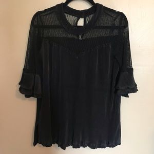 Black lace top